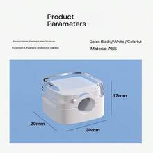 Magnetic Desktop Cable Organizer, Data Cable Holder, Bedside Charging Cable Clip, Wall-Mounted Cable Clips - Multicolor - View 10