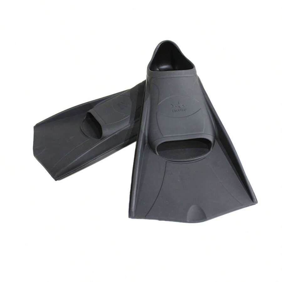 Aletas de entrenamiento acuático 100 % silicón - Negro - Ver 1