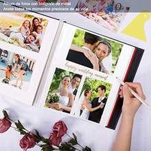 CYPNÁlbum de Fotos Grande Álbum de recortes Autoadhesivo DIY 40 Páginas Libro de Fotos con Bolígrafo de Metal y Tablero de Plástico Regalo para su Mamá Familia Hijos Boda Azul CieloFashion - 221190831 - Ver 7