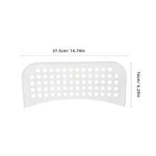 ASDF-Hemobllo Replacement Backrest For Kitchen Chair Plástico Resistente Soporte Estético para Sillas de Comedor Repuesto Fácil de Instalar para Uso Diario y Oficina - Blanco - Ver 3