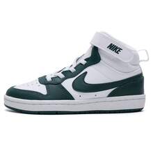 Nike Children's COURT BOROUGH Mid-Top Sneakers, Casual Shoes, Skate Shoes - White/Green - View 8