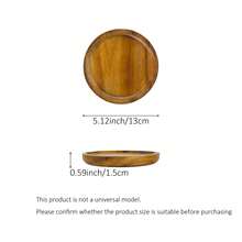 1pc Retro Rosewood Desktop Storage Box, Wooden Jewelry Display Tray, Entryway Key & Miscellaneous Organizer Plate