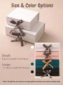 Personalized Gift Box With Magnetic Lid, Customizable Gift Box With Lid And Ribbon, Suitable For Various Gifts Such As Bridesmaid Invitation Box, Thank You Groomsman Box, Wedding Box, Bridesmaid Box, Self-Care Box, Mother's Day Gift, Employee Gift, Anniversary Gift For Kids, Valentine's Day Gift, Mother's Birthday Gift, Father's Day Gift, Graduation Gift, Wedding Gift, Housewarming Gift, Applicable To School, Home, Office And Multi-Functional ,Easy-Install - Multicolor - View 9