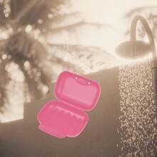 BEE VIBES 2 Jaboneras de Viaje - Set de Caja Jabonera Sellada a Prueba de Fugas, Porta Jabn Porttil y Duradero, Soap Cover para Bao, Ducha, Maleta de Gym o Equipaje, Oficina (Rosa) - rosa - Ver 7