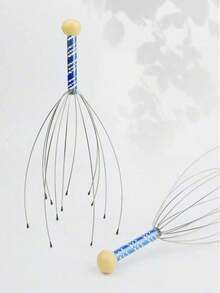 1/2个12指头部按摩器，头部抓挠头皮按摩器，用于放松和身体刺激的头皮按摩器 - 彩色 - 查看 5