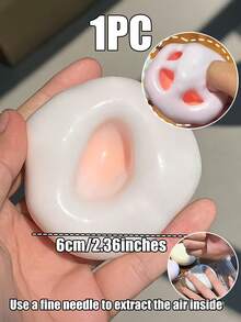 1PC Malleable Snow Skin Glutinous Rice Ball Squeeze Stress Relief Toy, Realistic Mochi, Good Touch, Glutinous Rice Cake, Stress Relief Toy, Cute Stuff, Travel Portable Fidget Squeeze Toy - Multicolor - View 21