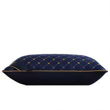 Bordado premium Almohada 1/2pz 60cm*40cm tamaño estander microfibra suave y soporte para dormitorio en casa y sala de estar en sofá - Azul - Ver 8