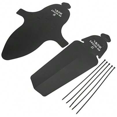 CYPNVGEBY Guardabarros para Bicicleta de montaña Guardabarros Delantero y Trasero con Bridas para Cables para Bicicleta de montaña de Carretera 35 * 26 * 1cm-con Logo Bicicletas Y Piezas De RecambioFashion