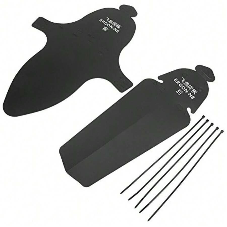 CYPNVGEBY Guardabarros para Bicicleta de montaña Guardabarros Delantero y Trasero con Bridas para Cables para Bicicleta de montaña de Carretera 35 * 26 * 1cm-con Logo Bicicletas Y Piezas De RecambioFashion - como en la foto - Ver 1