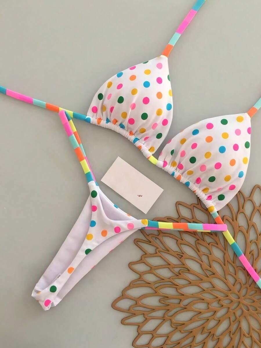 Conjuntos de bikini para mujer para vacaciones y playa - Multicolor - Ver 1