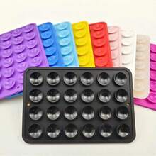 1个加厚硅胶双面24吸盘可水洗防滑手机支架