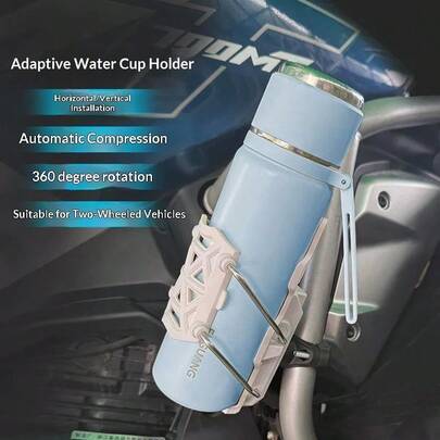 1 pezzo Supporto pieghevole adattivo per tazza d'acqua, supporto di alta qualità per motocicletta, bicicletta, veicolo elettrico, supporto universale per bottiglia d'acqua