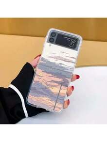 Anime Scenery Case For Samsung Galaxy Z Flip 5 7 ZFlip 6 Transaprent Clear Landscape Cover For Samsung ZFlip 4 Z Flip 3 Fundas - 樣式 4 - 查看 10