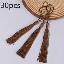 30 chiếc/gói Mặt dây chuyền tua rua bằng polyester kèm dây, tua rua nhiều màu sắc kiểu Trung Quốc, dài 8cm, thích hợp trang trí làm bookmark, móc khóa, đồ treo xe, dây đeo điện thoại, phụ kiện Hanfu tự làm. - Dây tua rua có dây treo - Xem 32