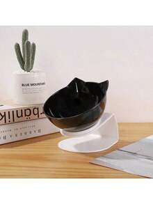 Elevated Cat Bowl - Neck Protection High Stand Bowl - Tilted Transparent Cat Bowl - Non-Slip Base - Dog Food Bowl - 1L - View 5