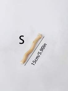 Natural Wooden Bird Perch, Curved Wooden Cage Perch, Screw Mounted, Suitable For Parrots, Cockatiel And Small Pet Birds