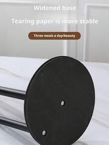 1 Pc Stainless Steel Gold, Black, And Silver Tabletop Paper Towel Holders, Kitchen Roll Holders, Plastic Wrap Storage Racks, Punch-Free Kitchen Double-Bar Shelving, And Vertical Hand Towel Racks - Multicolor - View 8