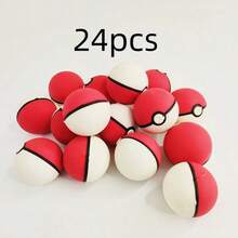 pokemon 50pcs Pokémon Poké Ball 3D Erasers - Latest Pikachu Theme Student Stationery. Creative Assembling Design, Ideal Gift For New Year, Birthday And Back To School Season.