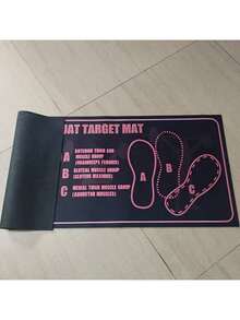 1pc With Clear A/B/C Foot Position Markers, This Mat Eliminates Guesswork For Narrow, Wide, Or Sumo Squats. Beginners Can Avoid Bad Form (And Injury), While Advanced Users Can Fine-Tune Stance To Target Specific Muscles (Glutes, Quads) - Multicolor - View 12