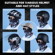 Stylish Printed Balaclava Ski Mask, Warm & Windproof, Comfortable Face Cover For Cycling, Skiing, Outdoor Activities In Winter - Multicolor - View 4