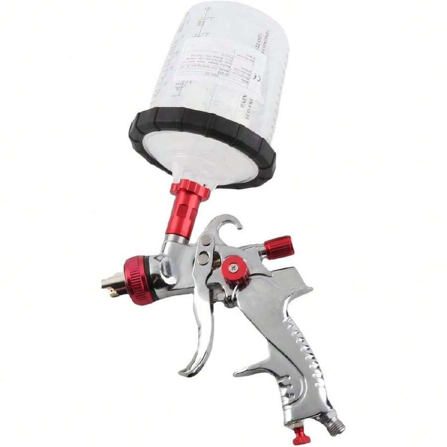 Pulverizador de Pintura, Entrada de Aire G1/4 HVLP Pistola Pulverizadora de Pintura Automotriz con Boquillas de 1,4 Mm, 1,7 Mm y 2,0 Mm, Kit de Antorcha de Pulverización de,37851995 - A - Ver 1