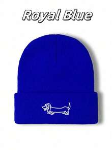 5 قطع/4 قطع/3 قطع/2 قطع/1 قطعة قبعة صوفية دافئة مطرزة بتصميم كلب السلق الكرتوني للرجال في فصلي الخريف والشتاء، قبعة محبوكة دافئة للرياضات الخارجية والدراجات والاستخدام اليومي، قبعة محبوكة دافئة مناسبة للجنسين - متعدد الألوان - مشاهدة 17