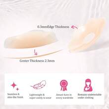 Reusable Silicone Nipple Covers Women, Small Strong Adhesive Pasties, Seamless Washable Breast - 8點 - 查看 6