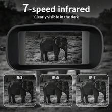 20x50mm High Power HD Night Vision Hunting Binoculars - 1000m Long Range Observation Telescopes For Outdoor Wildlife Watching - 黑色 - 查看 6