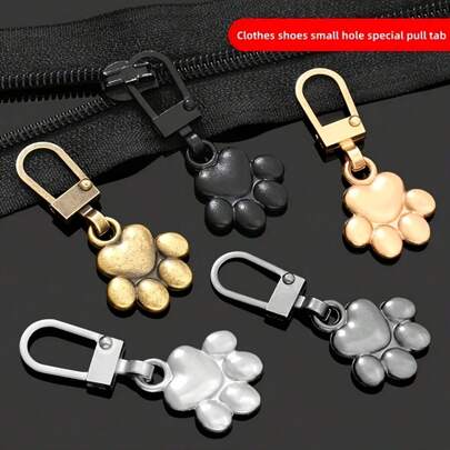 2/5/10pcs Cat Claw Metal Zipper Pulls, Detachable Zipper Head Replacement, Suitable For Clothes, Bags And Jackets - Repair Tool For Shirts, Skirts And Pants - Elegant Design, Multiple Colors Available, Butterfly Decor, Gift Recommendation: Thoughtful Gift For Girlfriend On Birthday Or Valentine's Day