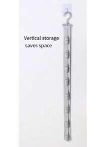 Hat Storage Gadget Saves Space At Home; Wall-Mounted Baseball Cap Clip For Student Dormitory Closet Door; Vertical Multi-Clip Hat Storage Gadget; Baseball And Cap Hook For Dormitory Closet Hat Hanger. - Multicolor - View 14