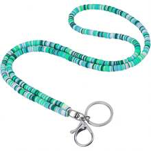 Ornaland 教师挂绳，串珠挂绳，可用于挂证、钥匙、护士、学生、办公室休闲或作为礼物（绿色），兼容安卓及大多数智能手机，送给母亲、家人、朋友、孩子、生日、节日的礼物，手机链 - 橘子 - 查看 8