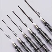 Yongsheng Calligraphy Fountain Pen Set Transparent Clear, 6 Assorted Tip Sizes For Art Drawing And Writing Signature - 6Zize書法筆 - 查看 3