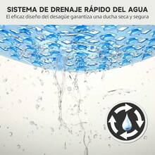 CYPNLSXD Alfombrilla para Bañera 88*40cm Tapete para Regadera Antideslizante Absorbente Alfombra de Baño Transparente Lavable a Máquina Accesorios para Baño de Tina para Niños y Adulto Mayor azul .Fashion - 221167957 - Ver 6
