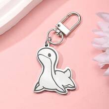 Nessy Monster Stainless Steel Keychain Accessories Bag Charm Cute Backpack Pendant Keyring Gifts For Friends - Silver - View 5