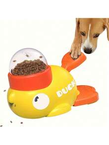 Automatic Pet Feeder Toy In Duck Shape - Interactive Training And Feeding Device, Durable PP Material, Fun Food Dispenser Puzzle, Suitable For Indoor Play And Mental Stimulation - Multicolor - View 4
