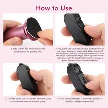 Hailicare 电动足部去茧器，自动磨脚器，配20个替换砂纸，电动磨脚器，USB供电，无需充电，用于趾甲和足部护理 - 粉色 - 查看 6