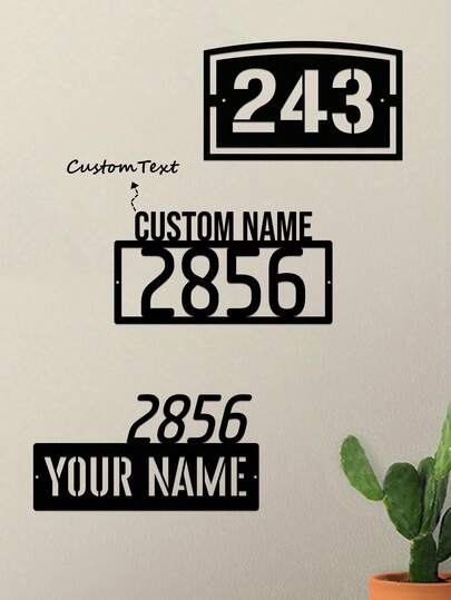 1 pieza Placas de puerta y letreros de calle personalizados de metal - Placas de puerta y texto personalizados - Señales de dirección multifuncionales montadas en la pared, placas de puerta, letreros de dirección exteriores, decoración de puertas de estilo rústico - Regalos únicos para mudanzas - Adecuado para hogares, oficinas, apartamentos, hoteles, tiendas, salas de conferencias y estudios - Adornos, decoración del hogar, decoración de pared, decoración de habitación, decoración de sala de estar, decoración de dormitorio, decoración de baño, decoración de cocina, decoración de casa, regalos personalizados