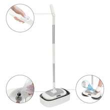 gladney Cordless Electric Mop With Dual Spinning Scrubber, 180° Rotating Head, 150 RPM, 100 Minutes Runtime, LED Light, Automatic Cleaning Bucket, Ideal For Home Cleaning - Bạc - Xem 3