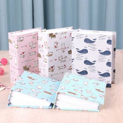 1pc Floral Fabric Photo Album (Holds Up To 100 6-Inch Photos), Photo Collection Album, Family & Couple Memories Album, Suitable For Young People, Wedding, Family Photos, Birthday Growth Album, Christmas And Valentine's Day Photo Storage