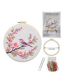 10pcs Bamboo Embroidery Hoops, 8cm/10cm/15cm/20cm - Apricot - View 11