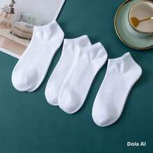 Kit 3 6 12Pares Unisex Meias-Cano Curto verão 35-40 - Branco - Visão 2