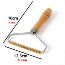 1个不锈钢手动织物除毛器，衣物绒毛去除器 - 彩色 - 查看 7