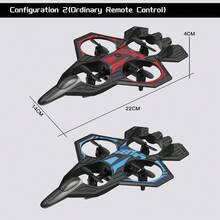 New Children's Remote-Controlled Airplane, Airplane And Jet Airplane With Altitude Maintenance Function, Drone Remote-Controlled Toy, Suitable For Beginners, Indoor And Outdoor Toy Gift, Easy To Fly, Durable Structure, Holiday Gift, Outdoor Flying Toy, Mini Airplane, With Remote-Controlled Aircraft Function, One Click Landing, Real-Time Image Transmission, Suitable For Night Flight. - Màu xanh lam - Xem 8