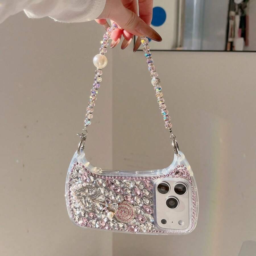 Ốp điện thoại cao cấp sang trọng hình kẹo mút 3D đính đá lấp lánh, kèm dây đeo, tương thích với iPhone 17 Pro Max/17 Pro/17, 16 Pro Max/16 Pro/16, 15 Pro Max/15 Pro/15, 14 Pro Max/14 Pro/14, New 13 Pro Max/13 Pro/13, thời trang và thanh lịch.
