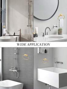 1 pieza Toallero de acero inoxidable con bisagra - No se requiere perforación, montado en la pared para baño y cocina, diseño cuadrado ahorrativo de espacio apto para autocaravanas, azulejos, madera, vidrio o superficies metálicas. Portatoallas de estilo moderno, duradero y fácil de instalar. - Multicolor - Ver 10