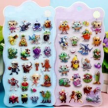 Stiker Hewan Italia, Cocok untuk DIY di Ponsel, Laptop, Stiker Kartun 3D Lucu, Hadiah - MultiWarna - View 3