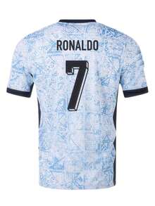 2024 European Championship Portugal National Team Home PlayerVersion Jersey - No.7 Short-Sleeved - 藍色 - 查看 1