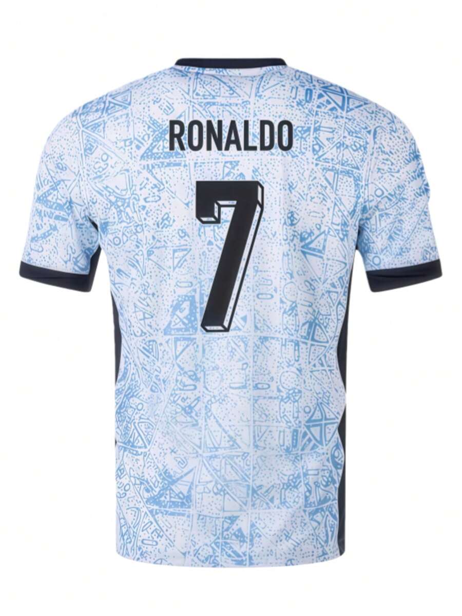 2024 European Championship Portugal National Team Home PlayerVersion Jersey - No.7 Short-Sleeved - 藍色 - 查看 1