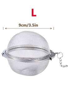 Premium Loose Tea Infuser, Upgraded Tea Strainer, Quality Loose Leaf Tea Infuser, Tea Steeper, Tea Ball, For Brewing Tea, Herbs, Spices And Seasonings - Silver - View 10