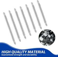 Watch Band Pins Replacement Kit, 16 PCS Diameter 15mm Heavy Duty Stainless Steel Watch Link Remover Set Watch Strap Pins Adjustment Tool Link Removal Kit For Watch Bracelet Repairing (Length 14-25mm) - 白色 - 查看 2